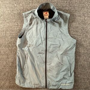 New Balance Men’s Lightweight Gray Zip-Up Vest Size Medium Activewear